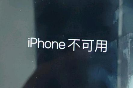 高石碑镇苹果服务网点分享锁屏界面显示“iPhone 不可用”如何解决 