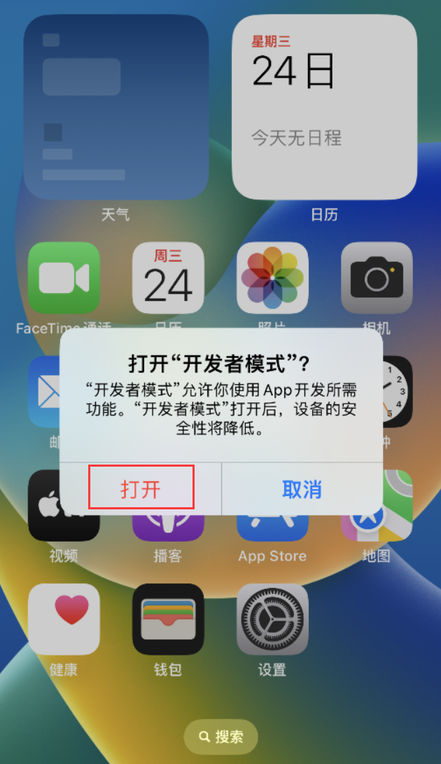 高石碑镇苹果手机维修分享如何打开开发者模式 