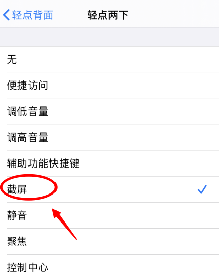 高石碑镇苹果手机维修分享iPhone12如何启用双击截屏 
